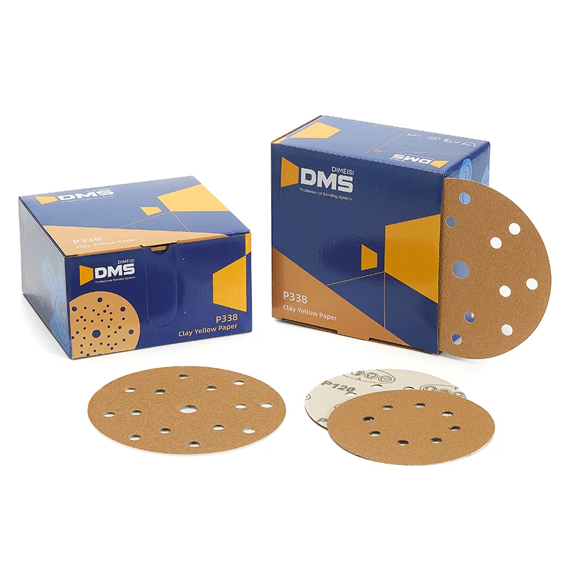 Gliniany żółty papier ścierny